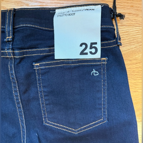 Rag & Bone Stiletto Boot Jeans size 25 NWT - Picture 7 of 12